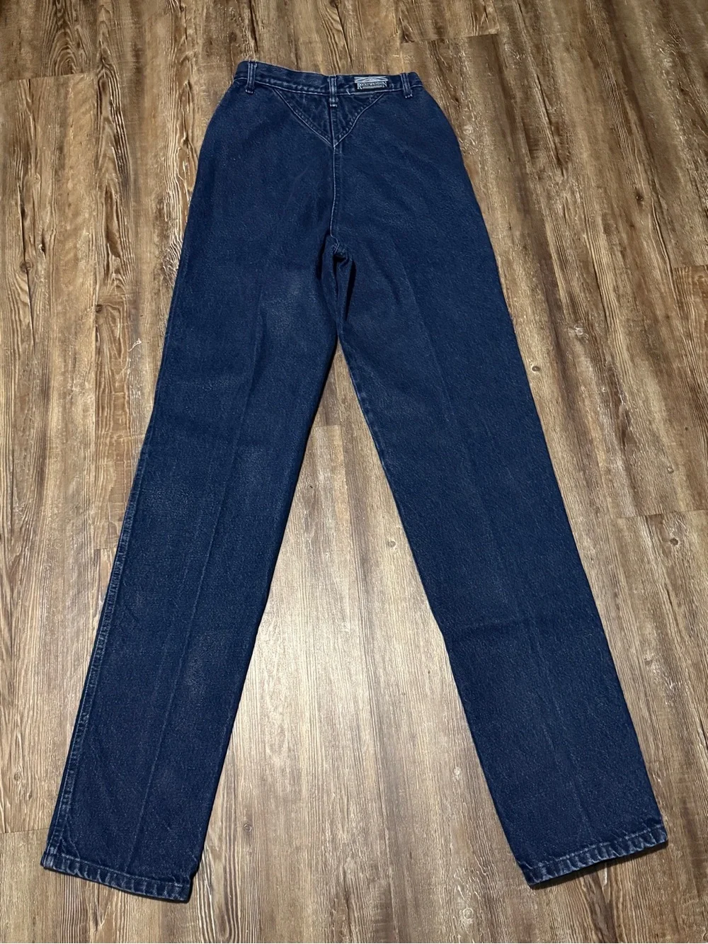 Vintage Rocky Mountain Straight Leg Jeans Women's 7/8 Classic Wash 90s Bareback